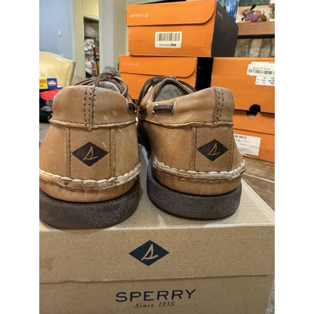 NEW SPERRY Original Boat Shoes Mens 11 Top Sider Sahara Brown EU 44.5 Preppy!